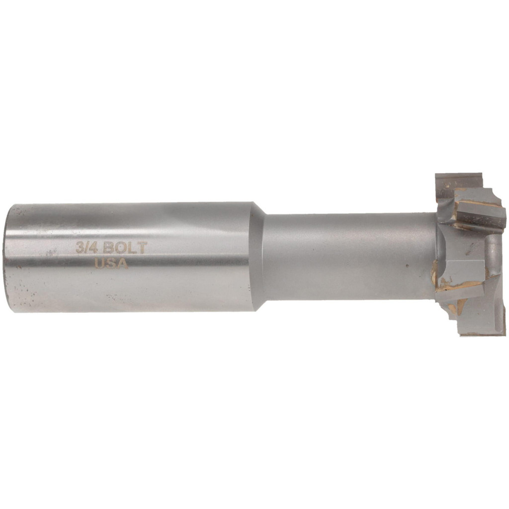 Made in USA | Value Collection 1-15/32" Dia, 5/8" Wide, Carbide-Tipped T-Slot Cutter - 25/32" Neck Dia, 1-1/2" Neck Length, 1" Shank Dia, 2-5/16"