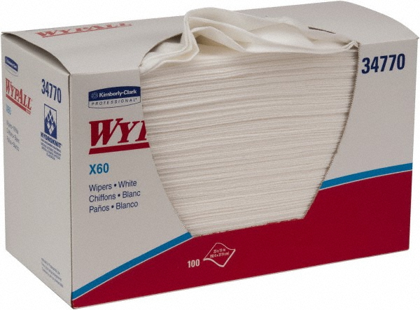 X60   Shop Towel/Industrial Wipes: Dry, 100 Ct