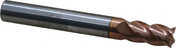 ProMax 111-01622 Square End Mill: 1/4 Dia, 3/8 LOC, 1/4 Shank Dia, 2 OAL, 4 Flutes, Solid Carbide Image