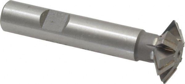 Whitney Tool Co. 30105 Double Angle Milling Cutter: 60 °, 1" Cut Dia, 5/16" Cut Width, 1/2" Shank Dia, Carbide Tipped 