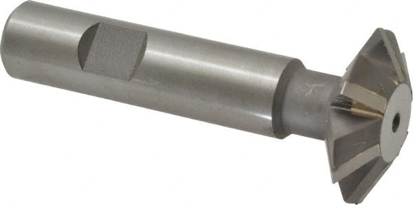 Whitney Tool Co. 30106 Double Angle Milling Cutter: 60 °, 1-3/8" Cut Dia, 7/16" Cut Width, 5/8" Shank Dia, Carbide Tipped 