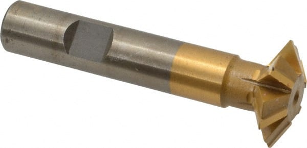 Whitney Tool Co. 35105 Double Angle Milling Cutter: 60 °, 1" Cut Dia, 5/16" Cut Width, 1/2" Shank Dia, Carbide Tipped 