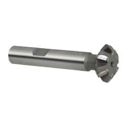 Whitney Tool Co. 30110 Double Angle Milling Cutter: 90 °, 3/4" Cut Dia, 1/4" Cut Width, 3/8" Shank Dia, Carbide Tipped 