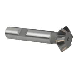 Whitney Tool Co. 30111 Double Angle Milling Cutter: 90 °, 1" Cut Dia, 3/8" Cut Width, 1/2" Shank Dia, Carbide Tipped 