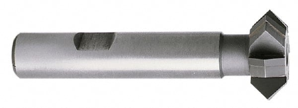 Whitney Tool Co. 30115 Double Angle Milling Cutter: 90 °, 2-1/4" Cut Dia, 3/4" Cut Width, 7/8" Shank Dia, Carbide Tipped 
