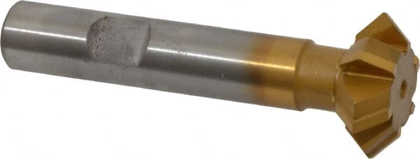 Whitney Tool Co. 35111 Double Angle Milling Cutter: 90 °, 1" Cut Dia, 3/8" Cut Width, 1/2" Shank Dia, Carbide Tipped 