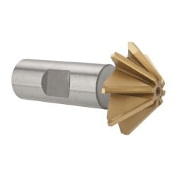 Whitney Tool Co. 35606 1-1/2 x 1/2" 45° 8-Tooth Carbide-Tipped Single-Angle Cutter Image