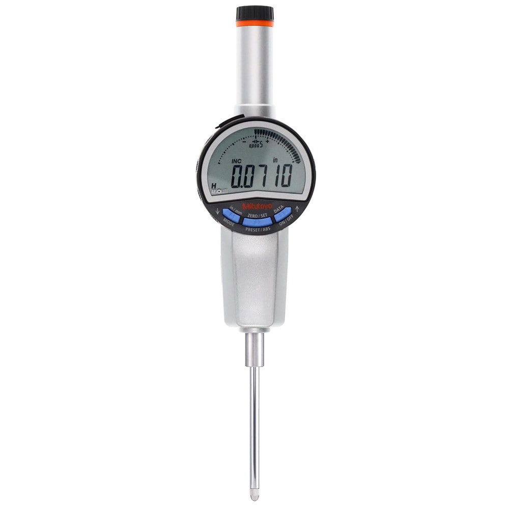 Electronic Drop Indicator: 0.00 mm Min, 1/2" Max, 0.000100" Accuracy, Lug Back