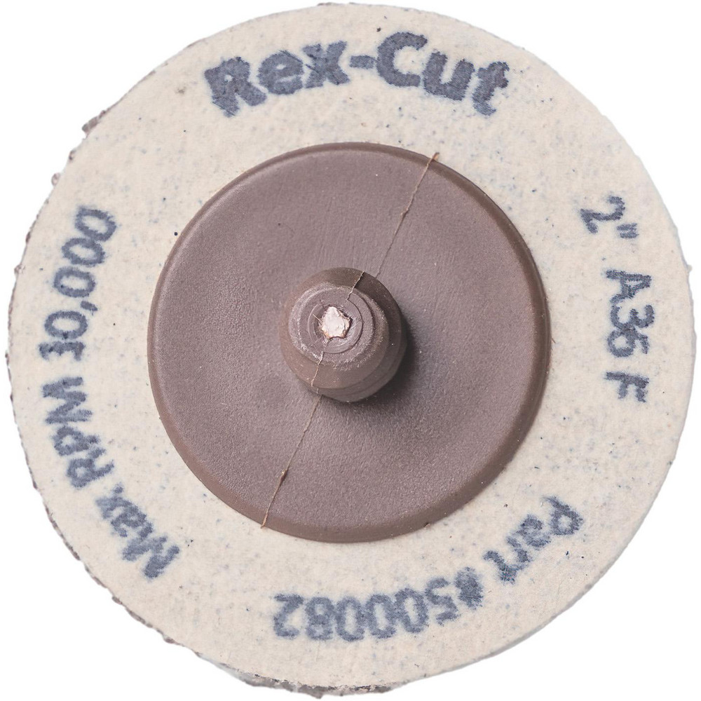 Rex Cut Abrasives QuickChange Disc Type R, 2" Dia, 120 Grit
