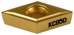 Turning Insert: DCMT3251LF KC850, Solid Carbide