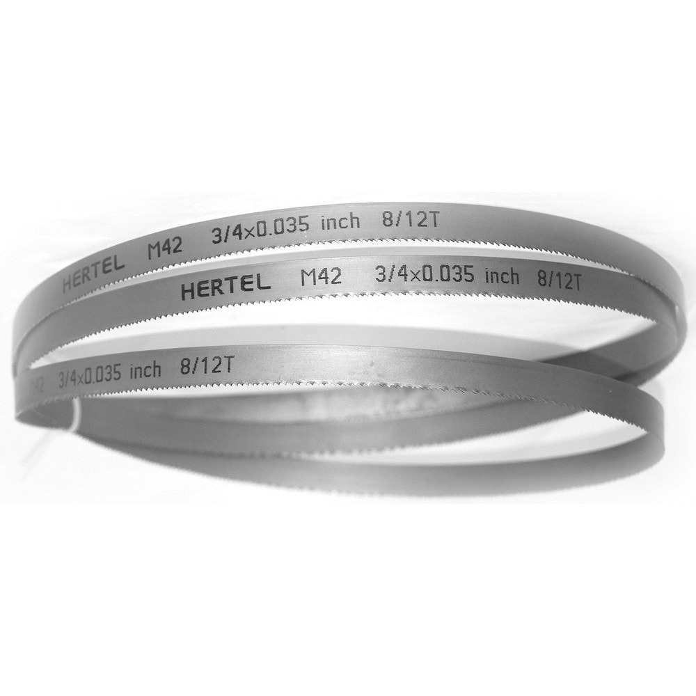 Welded Band Saw Blades; Blade Length (Feet): 11' 6 ; Blade Width (Inch): 3/4in ; Teeth Per Inch: 8-12 ; Blade Material: Bi-Metal ; Tooth Material: M42 High Speed Steel ; Tooth Form: Straight