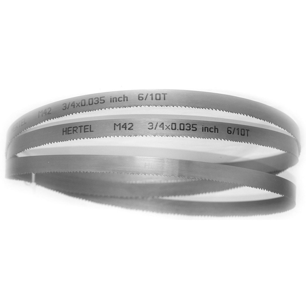 Welded Band Saw Blades; Blade Length (Feet): 12' 6 ; Blade Width (Inch): 3/4in ; Teeth Per Inch: 6-10 ; Blade Material: Bi-Metal ; Tooth Material: M42 High Speed Steel ; Tooth Form: Straight