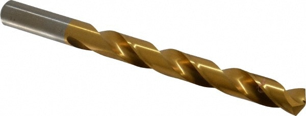 Chicago-Latrobe 41632 Jobber Length Drill Bit: 0.5" Dia, 135 °, High Speed Steel 