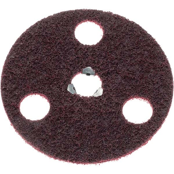 Deburring Disc: 5" Dia, Medium Grade, Aluminum Oxide