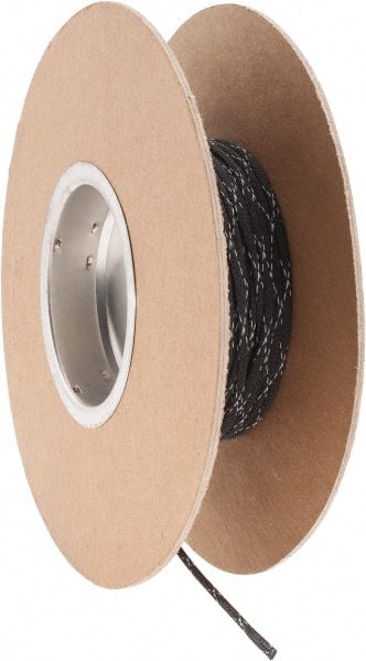100 Ft. Long, Black and White Braided Expandable Cable Sleeve