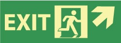 Exit Sign: "Exit"