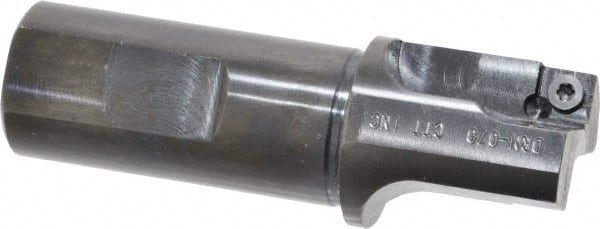 Cutting Tool Technologies DRM-070 1-1/4" Cut Diam, 0.34" Max Depth, 1" Shank Diam, Flatted Shank, 3.62" OAL, Indexable Square-Shoulder End Mill 