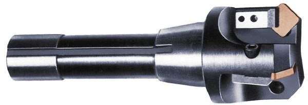 APT QMD100-34 45° Lead Angle, 1" Cut Diam, 3/4" Shank Diam, Indexable & Chamfer End Mill Image