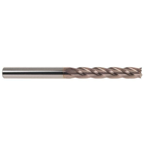 SGS 31876 Square End Mill: 1/2 Dia, 3 LOC, 1/2 Shank Dia, 6 OAL, 4 Flutes, Solid Carbide Image