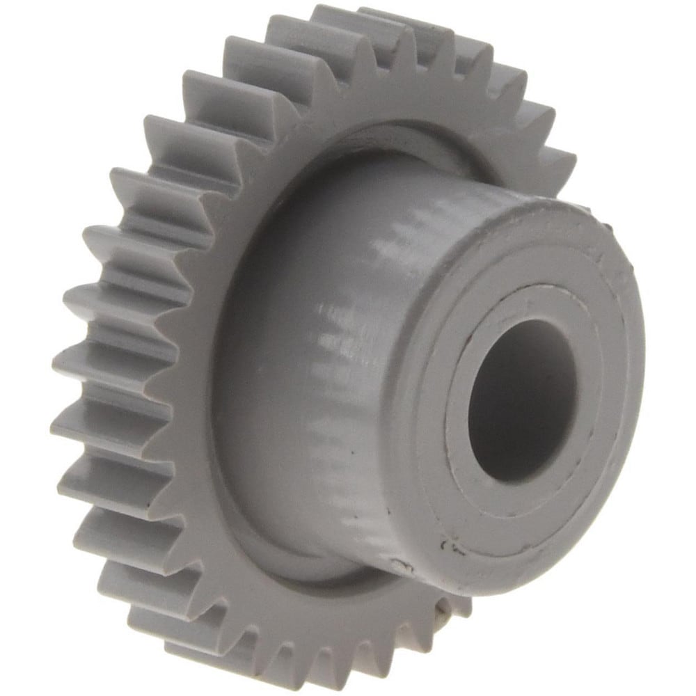 Spur Gear: 32 Teeth, 1/4" Bore Dia, Standard Bore