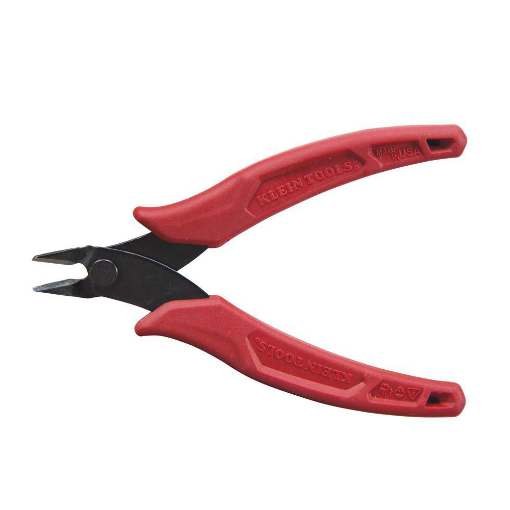 Wire Cable Cutter: 5" OAL - 1/2" Jaw Length x 7/16" Jaw Width, Slim Line Long Nose Head
