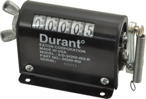 Durant 5-D-1-1-R 5 Digit Wheel Display Counter 