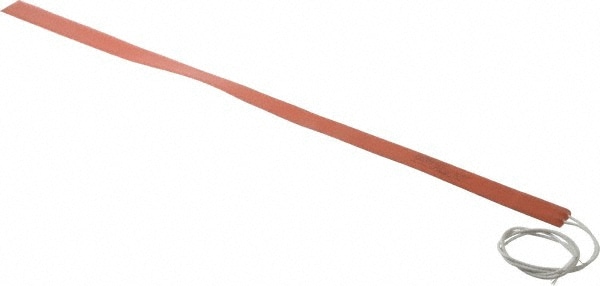 24" Long x 1" Wide, Rectangular, Silicon Rubber, Standard Heat Blanket