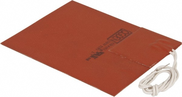 5" Long x 4" Wide, Rectangular, Silicon Rubber, Standard Heat Blanket