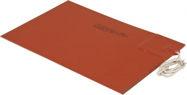 9" Long x 6" Wide, Rectangular, Silicon Rubber, Standard Heat Blanket