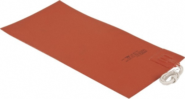 12" Long x 6" Wide, Rectangular, Silicon Rubber, Standard Heat Blanket