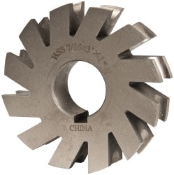 Value Collection 316-0298 7/32" Radius, 3" Cut Diam, 7/16" Circle Diam, 7/16" Cut Width, 1" Arbor Concave Radius Cutter Image