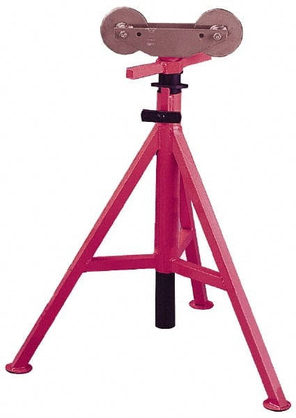 Value Collection 33-05-202 1/8" to 12" Pipe Capacity, Adjustable Pipe Stand with 2 Adjustable Rollers 