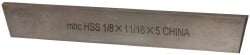 Value Collection 397-7028 Cutoff Blade: Double-Beveled, 1/8" Wide, 11/16" High, 5" Long Image