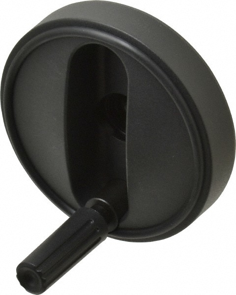 3.15" Diam, Thermoplastic Handwheel with Handle