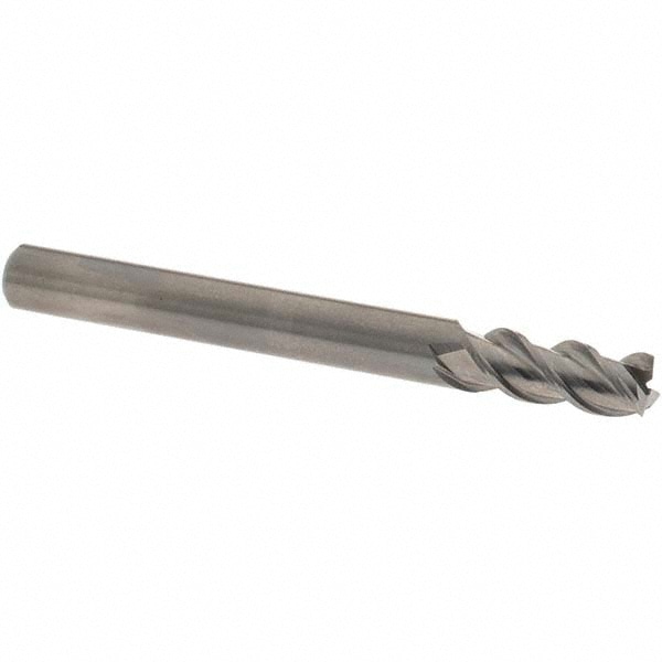 OSG 20421700 Square End Mill: 1/4 Dia, 5/8 LOC, 1/4 Shank Dia, 2-1/2 OAL, 3 Flutes, Solid Carbide Image