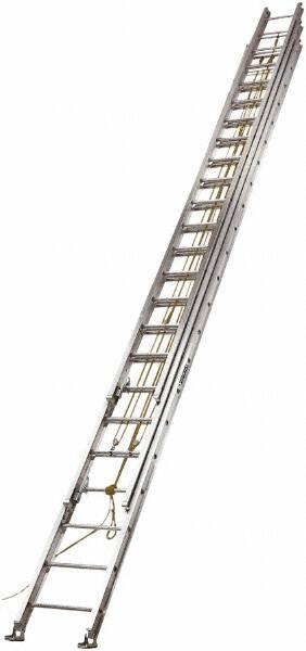 60' High, Type I Rating, Aluminum Industrial Extension Ladder