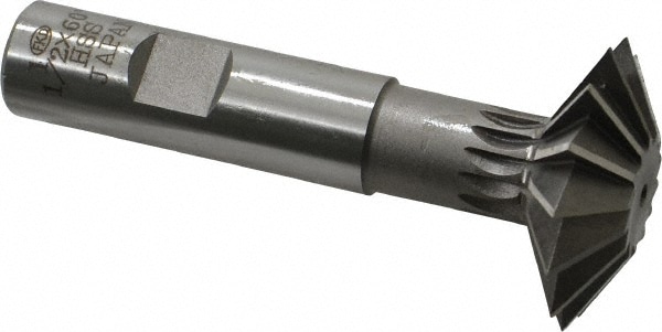 Value Collection SWC1260HS Double Angle Milling Cutter: 60 °, 1-1/2" Cut Dia, 1/2" Cut Width, 5/8" Shank Dia, High Speed Steel Image