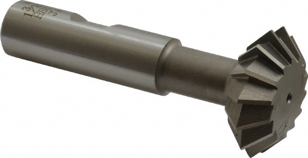 Value Collection SWC1190CO Double Angle Milling Cutter: 90 °, 1-3/8" Cut Dia, 1/2" Cut Width, 5/8" Shank Dia, Cobalt Image