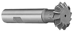 Value Collection SWC1560CO Double Angle Milling Cutter: 60 °, 1-7/8" Cut Dia, 5/8" Cut Width, 3/4" Shank Dia, Cobalt Image