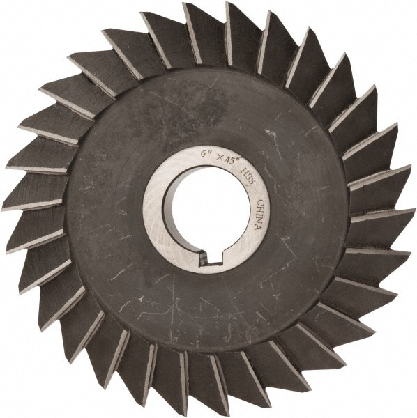 6 x 1" 45° High Speed Steel Single-Angle Cutter