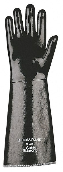 Ansell 19-024-10 Chemical Resistant Gloves: X-Large, 85 mil Thick, Neoprene-Coated, Neoprene, Supported 