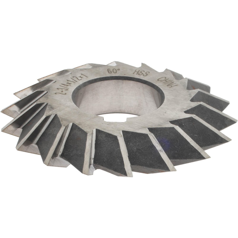 Value Collection - Double Angle Milling Cutter: 60 °, 2-3/4″ Cut