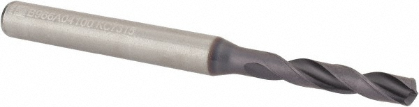 Kennametal 2425113 Screw Machine Length Drill Bit: 0.1614" Dia, 140 &deg;, Solid Carbide Image