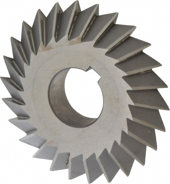 Value Collection 328-5446 Double Angle Milling Cutter: 60 °, 4" Cut Dia, 3/4" Cut Width, 1-1/4" Arbor Hole, High Speed Steel Image