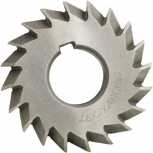 Value Collection 328-6633 Double Angle Milling Cutter: 90 °, 6" Cut Dia, 3/4" Cut Width, 1-1/4" Arbor Hole, High Speed Steel Image