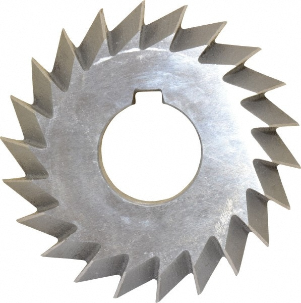 Value Collection 328-6328 Double Angle Milling Cutter: 90 °, 3" Cut Dia, 5/8" Cut Width, 1" Arbor Hole, High Speed Steel Image