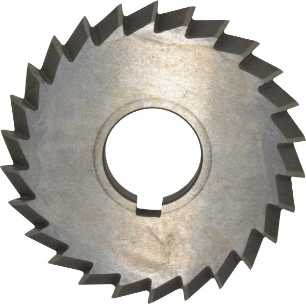 Value Collection 328-6427 Double Angle Milling Cutter: 90 °, 4" Cut Dia, 1/2" Cut Width, 1-1/4" Arbor Hole, High Speed Steel Image