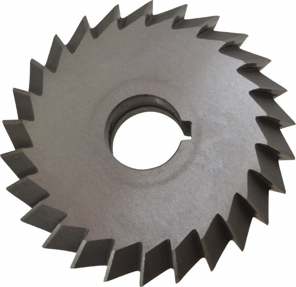 Value Collection 328-6435 Double Angle Milling Cutter: 90 °, 4" Cut Dia, 3/4" Cut Width, 1" Arbor Hole, High Speed Steel Image