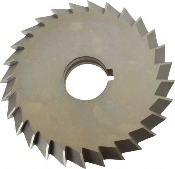 Value Collection 328-6534 Double Angle Milling Cutter: 90 °, 5" Cut Dia, 3/4" Cut Width, 1-1/4" Arbor Hole, High Speed Steel Image