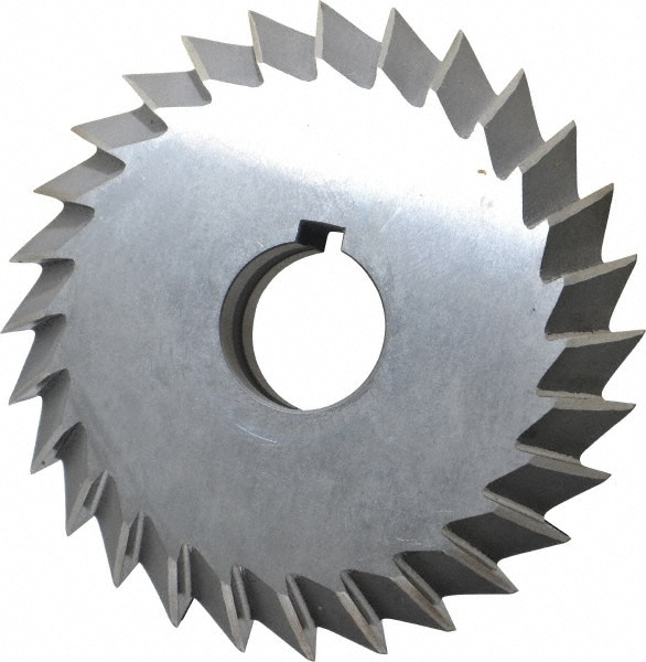 Value Collection 328-6542 Double Angle Milling Cutter: 90 °, 5" Cut Dia, 1" Cut Width, 1-1/4" Arbor Hole, High Speed Steel Image